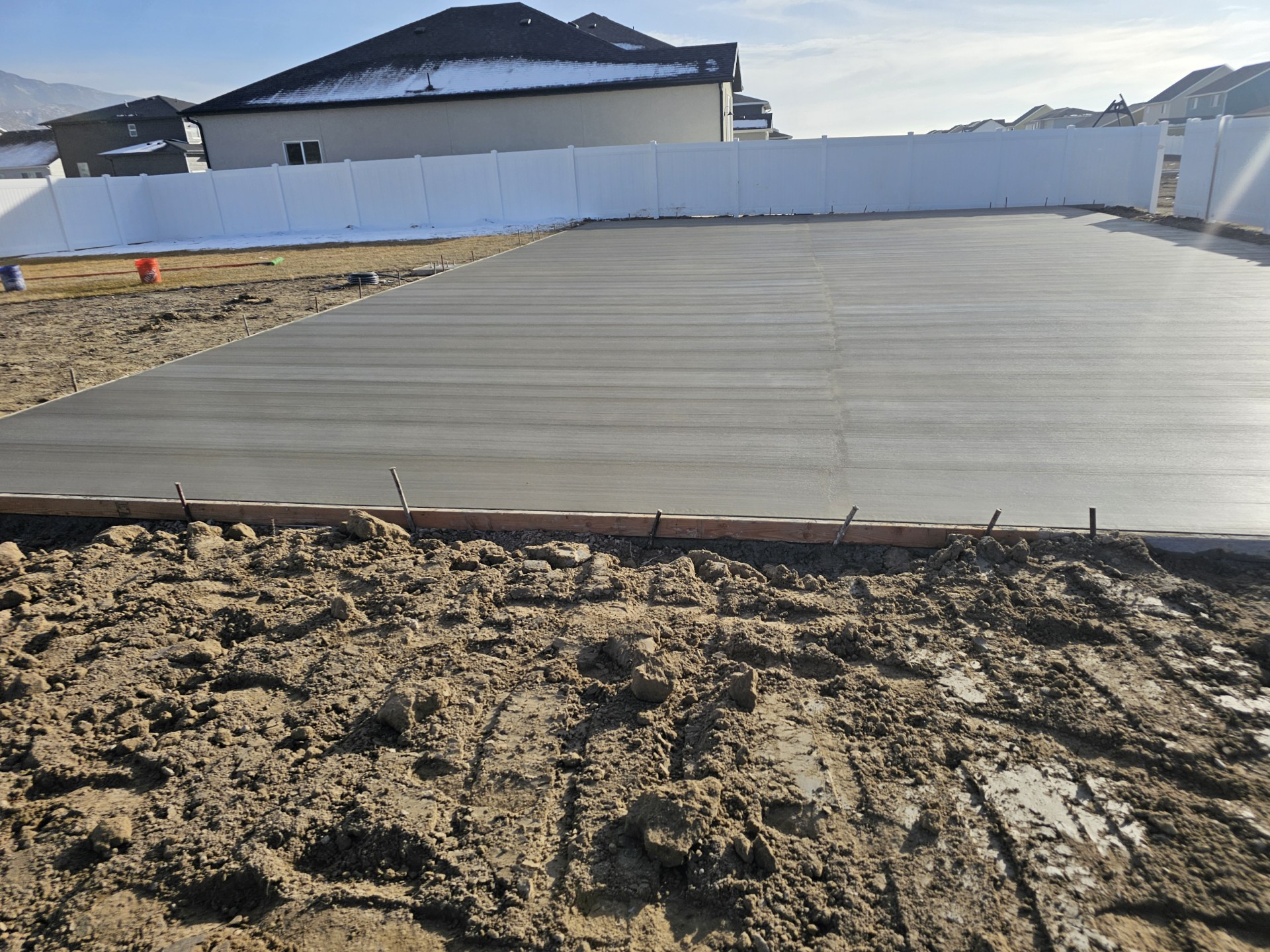 Concrete footing rebar form in West Jordan, Utah