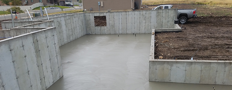 Concrete foundation work completed by West Jordan Concrete LLC in Utah